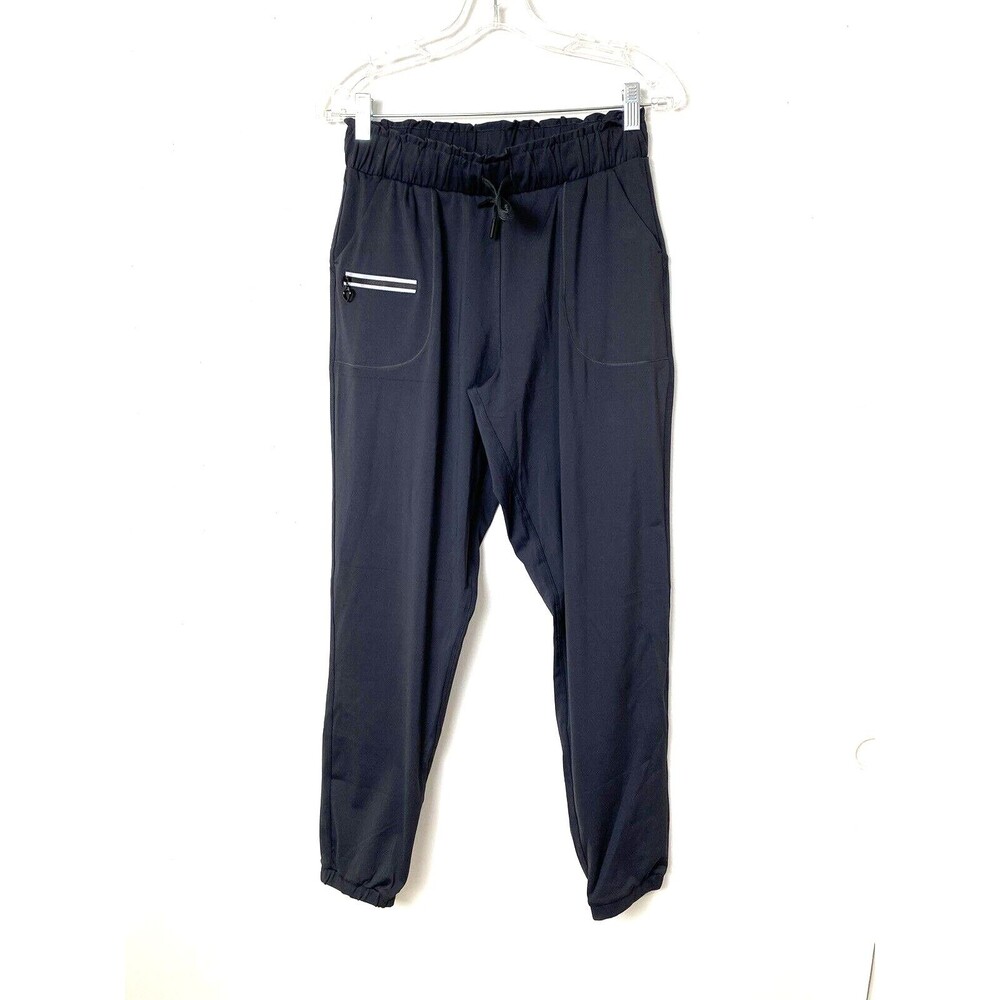 Women Pants Joggers Gray Size S/M Sport Relax Stretch Yoga Gym Athletic Pocket